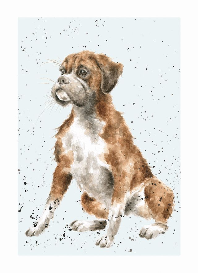 Card - ADR012 - Boxer - Dog - blank inside 