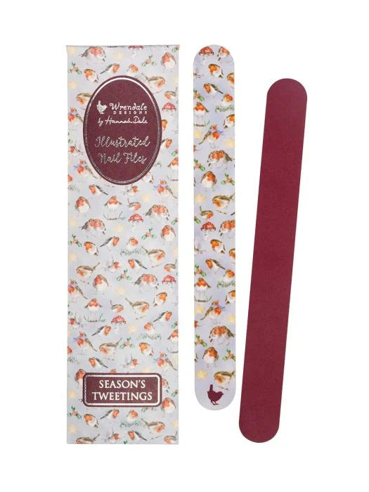 Wrendale-Nail File Set&nbsp; Christmas Seasons Tweetings&nbsp; XNail002