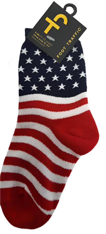 kids Youth Sock - American Flag - 6400Y 