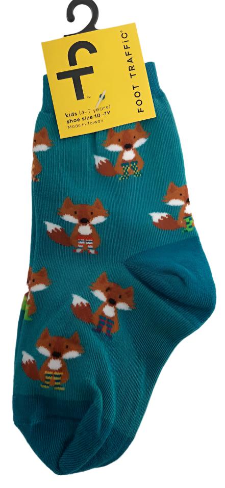 Kid's Socks both sizes  Fox - Kids 4-7 - 6809K 