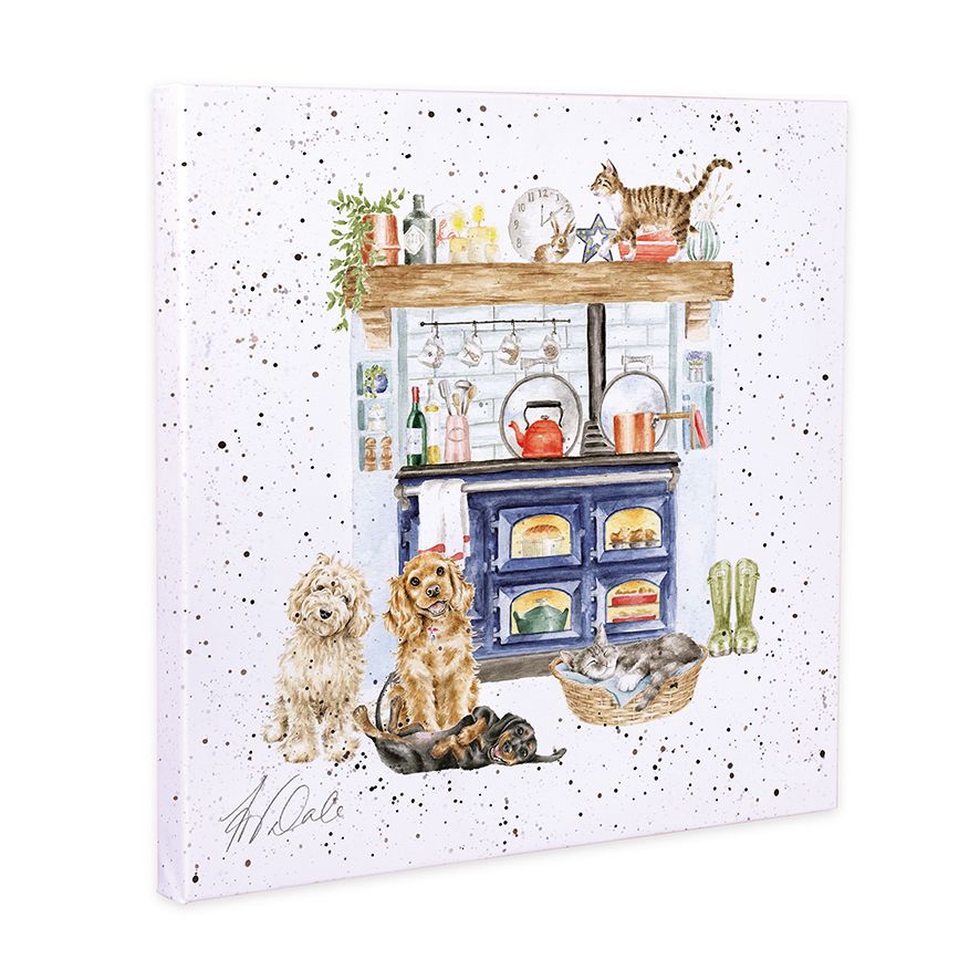 Wrendale Canvas Art CS232 Dogs in Kitchen 