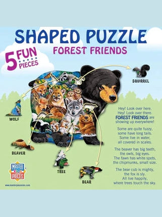 Puzzle 100Pc Shaped Forest Friends Children's 11706.01 