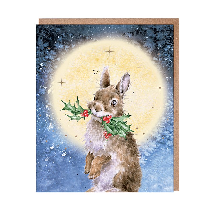 Christmas Card - AX096 - Bunny 