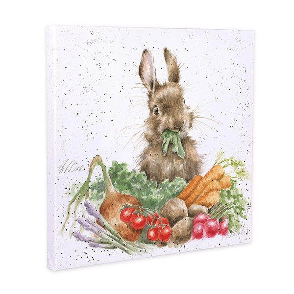 Wrendale Canvas Art CS157 - bunny with vegetables 